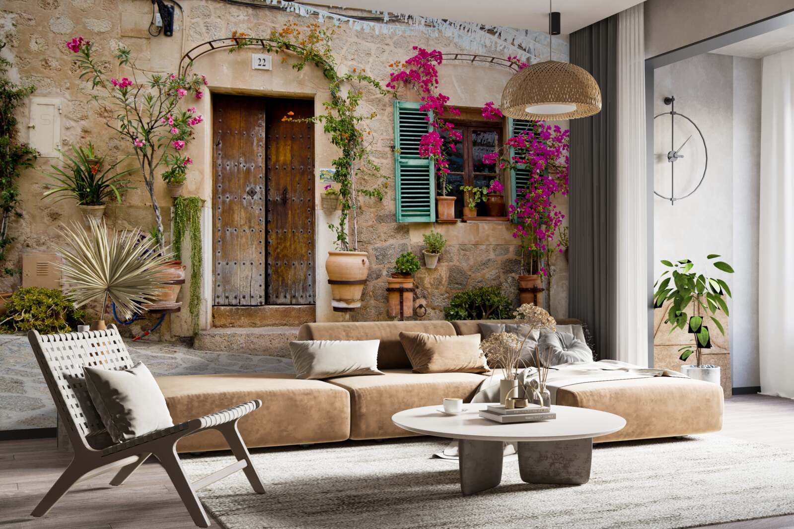 Fototapet planta istorică plat