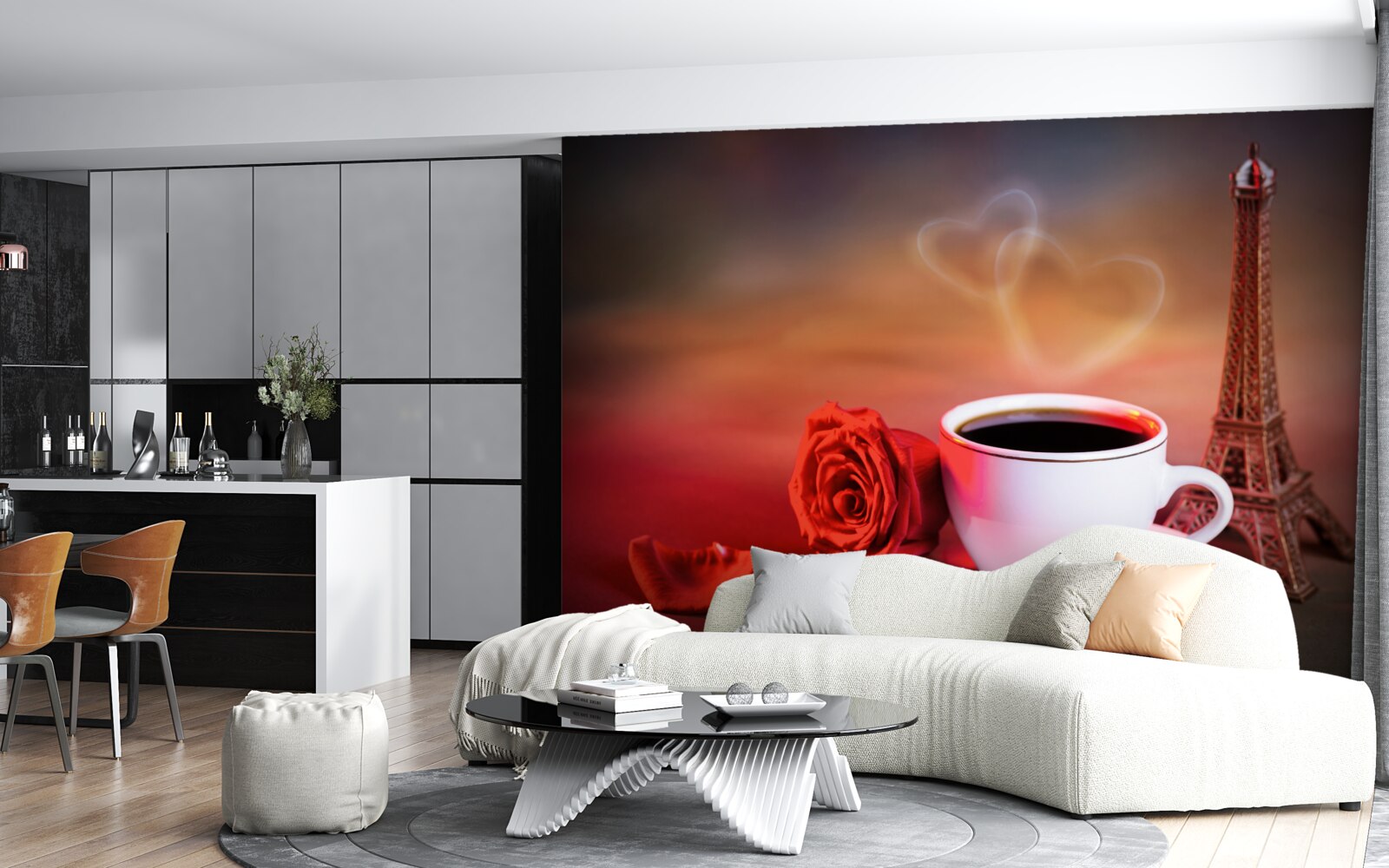 Fototapet romantismul dimineții franceze