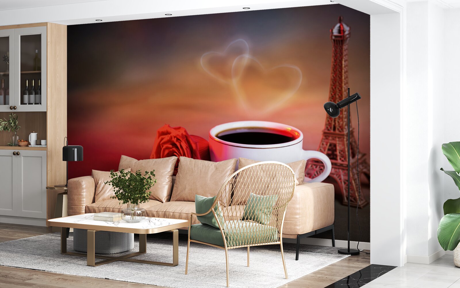 Fototapet romantismul dimineții franceze