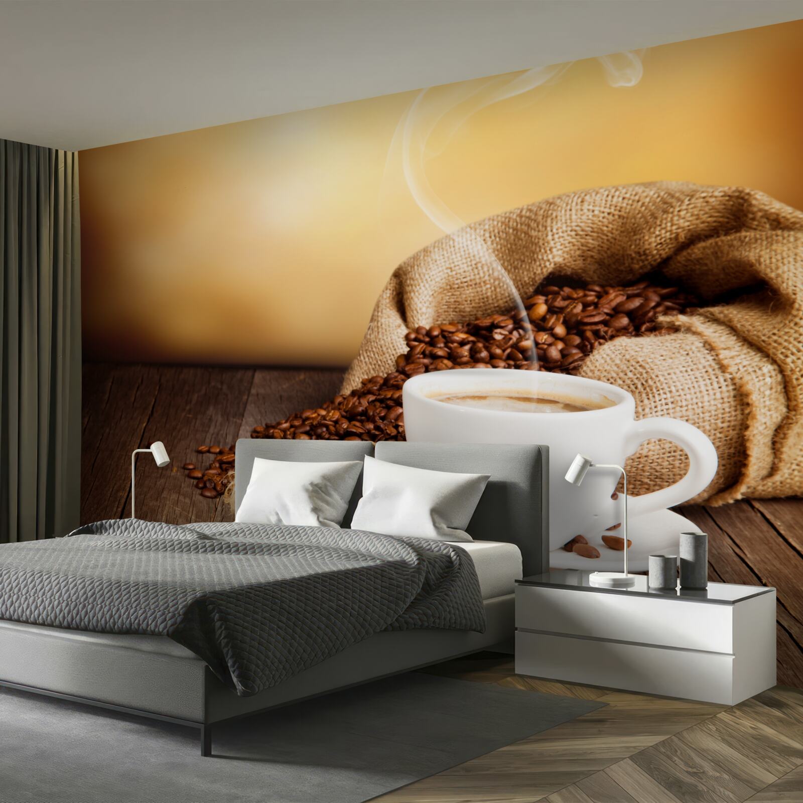 Fototapet o ceașcă de cafea energizantă și aromată