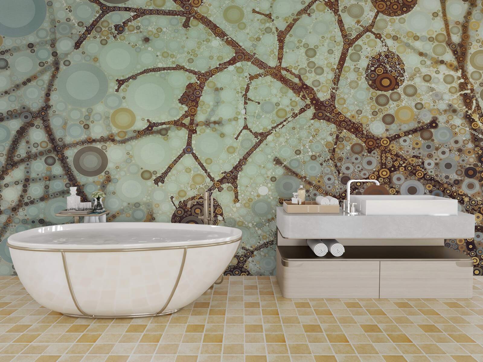 Fototapet o dimineață de iarnă minimalistă