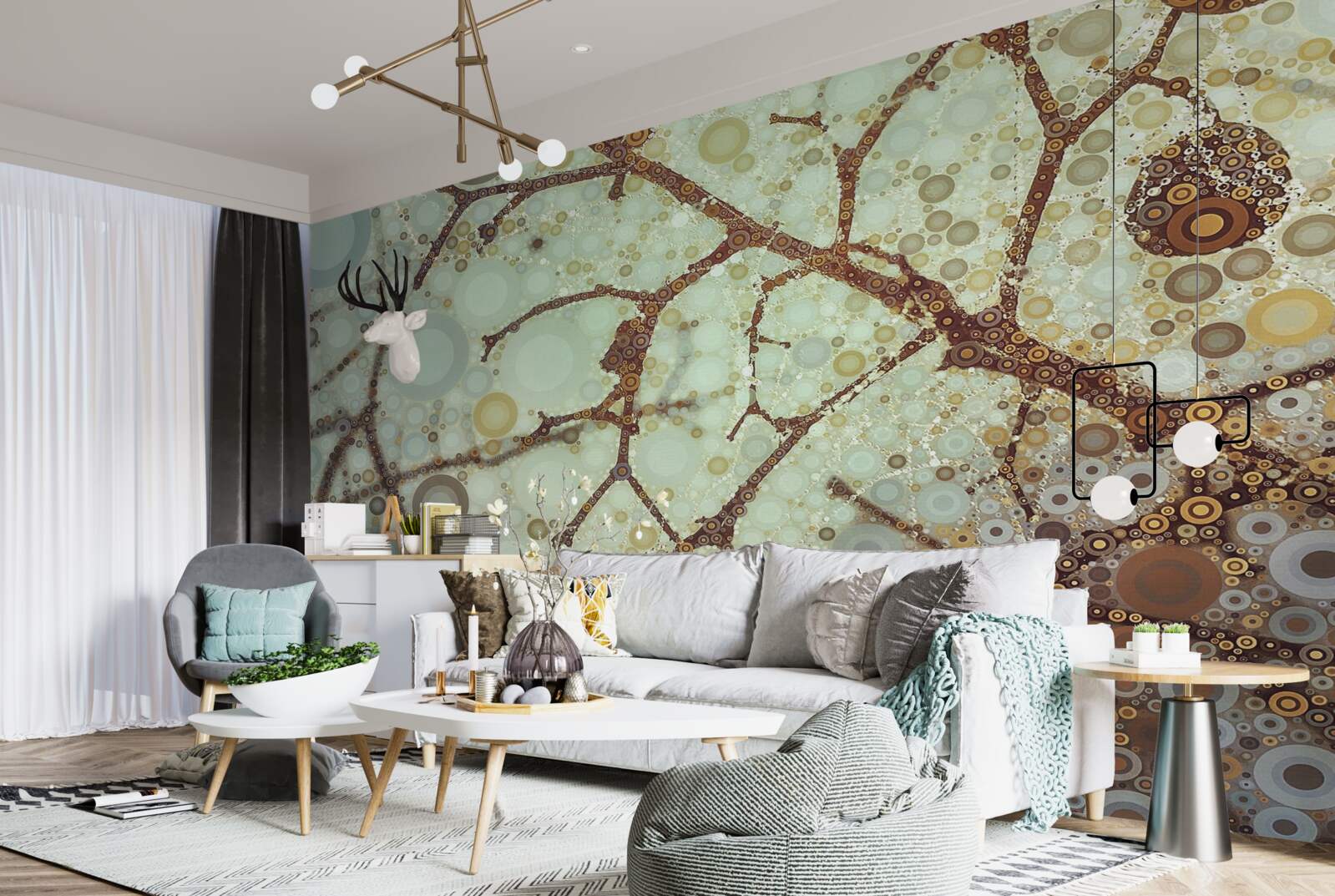 Fototapet o dimineață de iarnă minimalistă