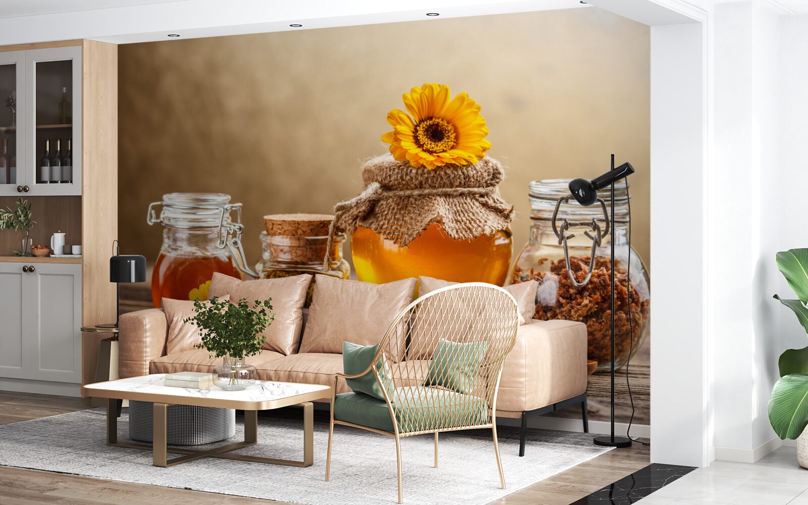 Fototapet produse apicole delicioase