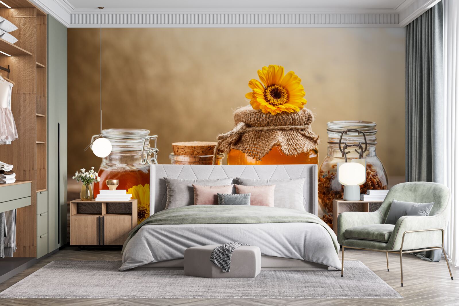 Fototapet produse apicole delicioase