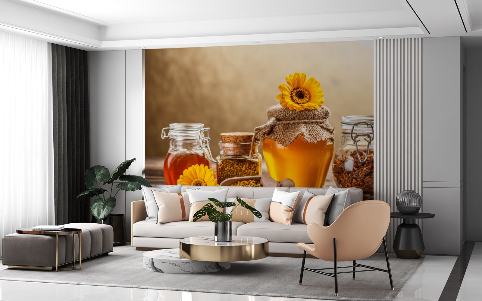 Fototapet produse apicole delicioase