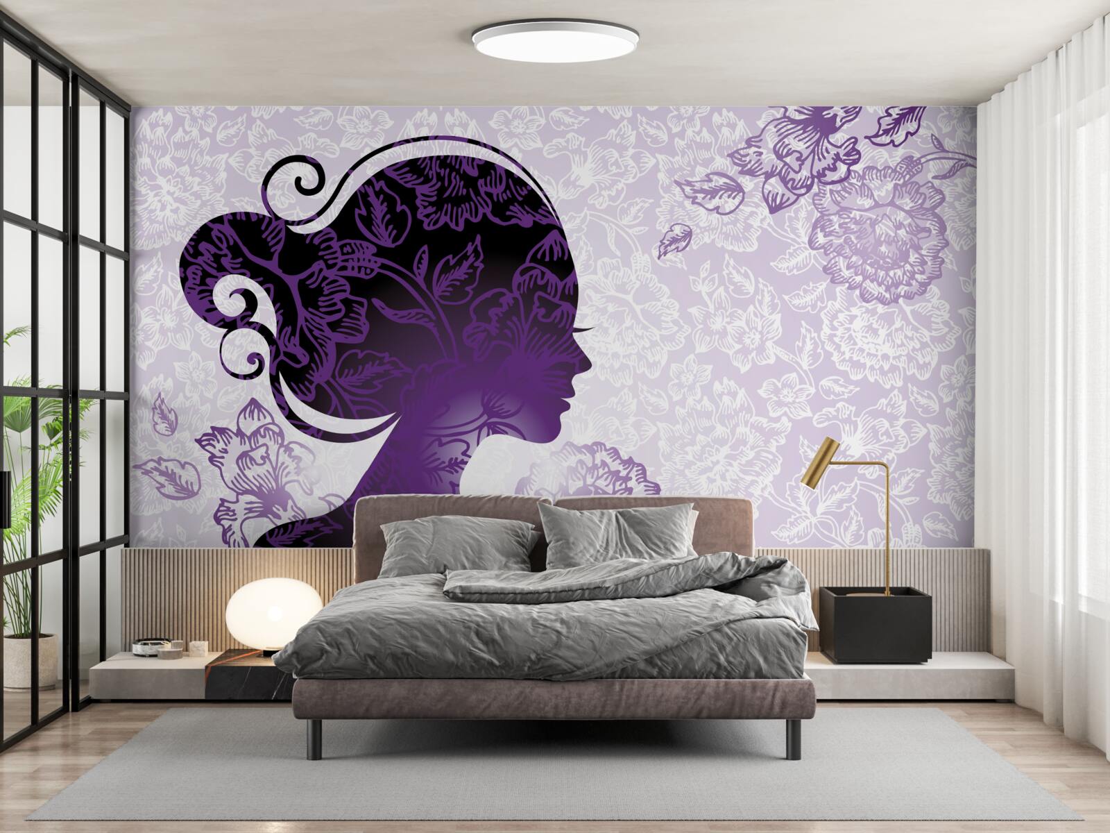 Fototapet imaginea fetei este ambiguă