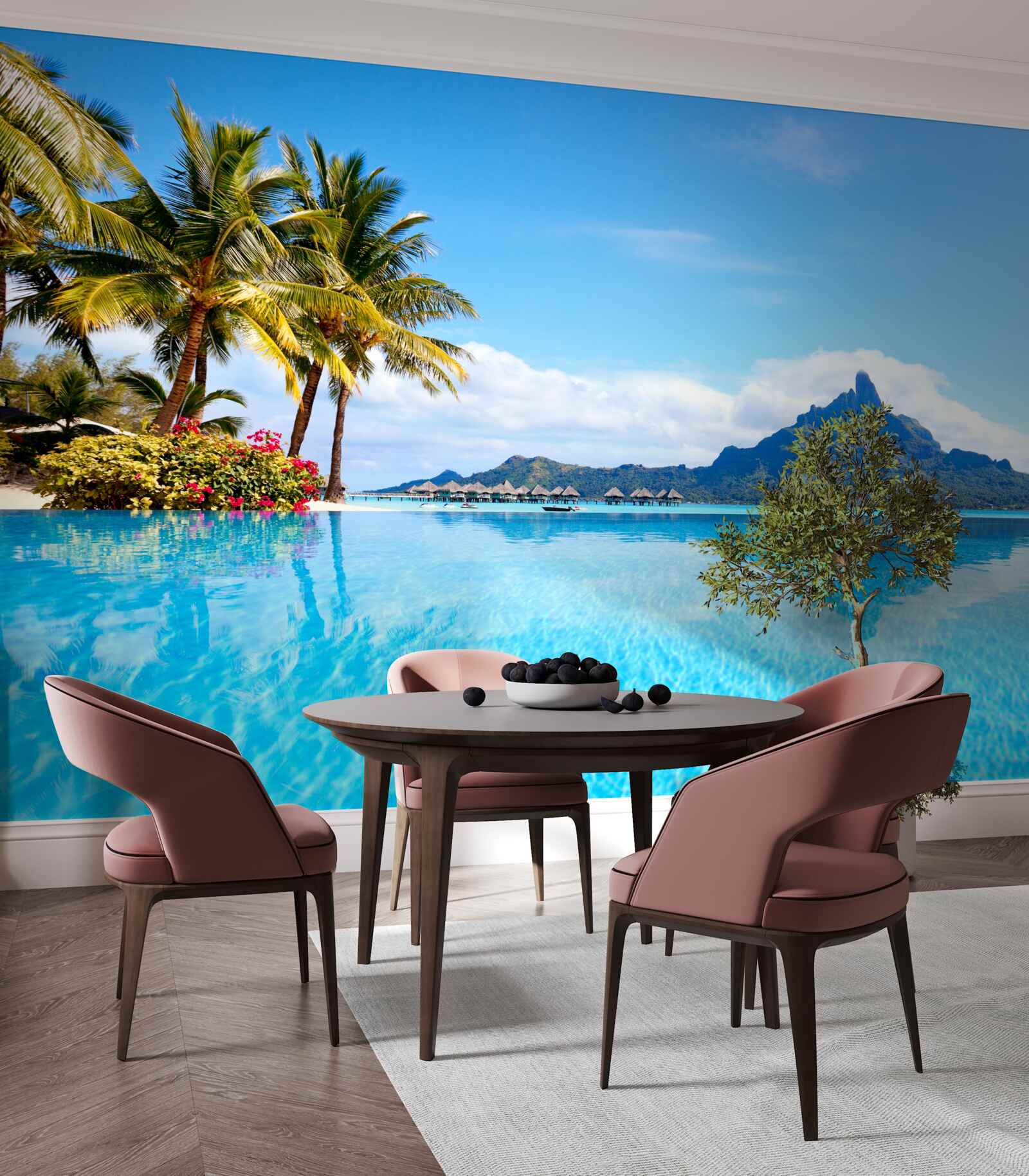 Fototapet pacea minții în lăcașul fericirii cerești