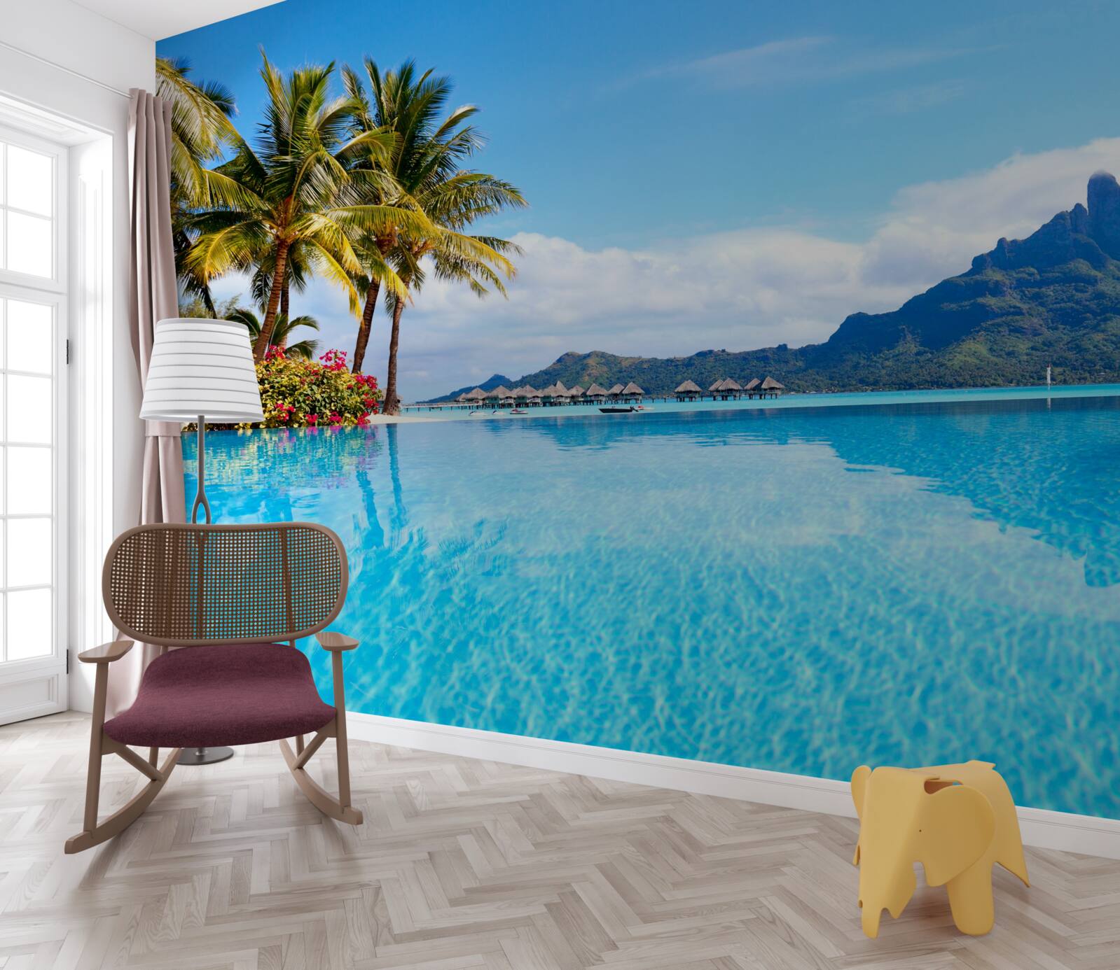 Fototapet pacea minții în lăcașul fericirii cerești