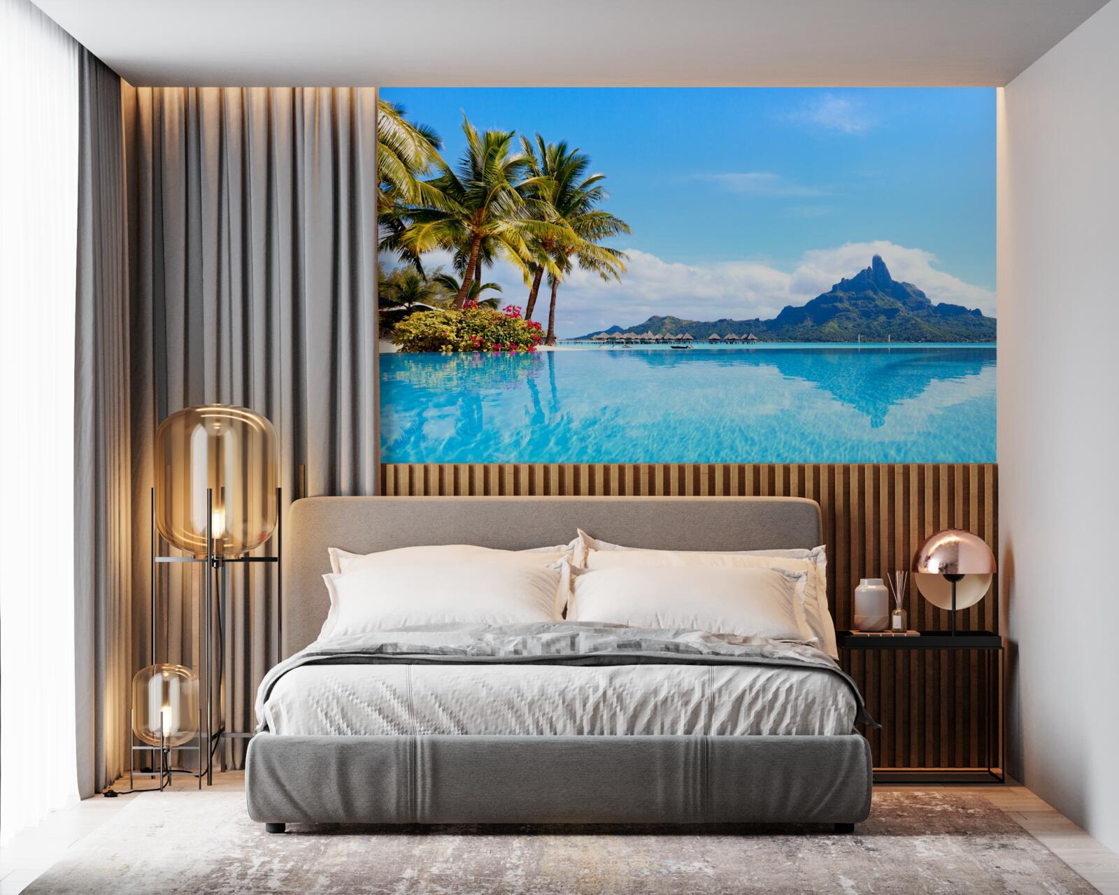 Fototapet pacea minții în lăcașul fericirii cerești