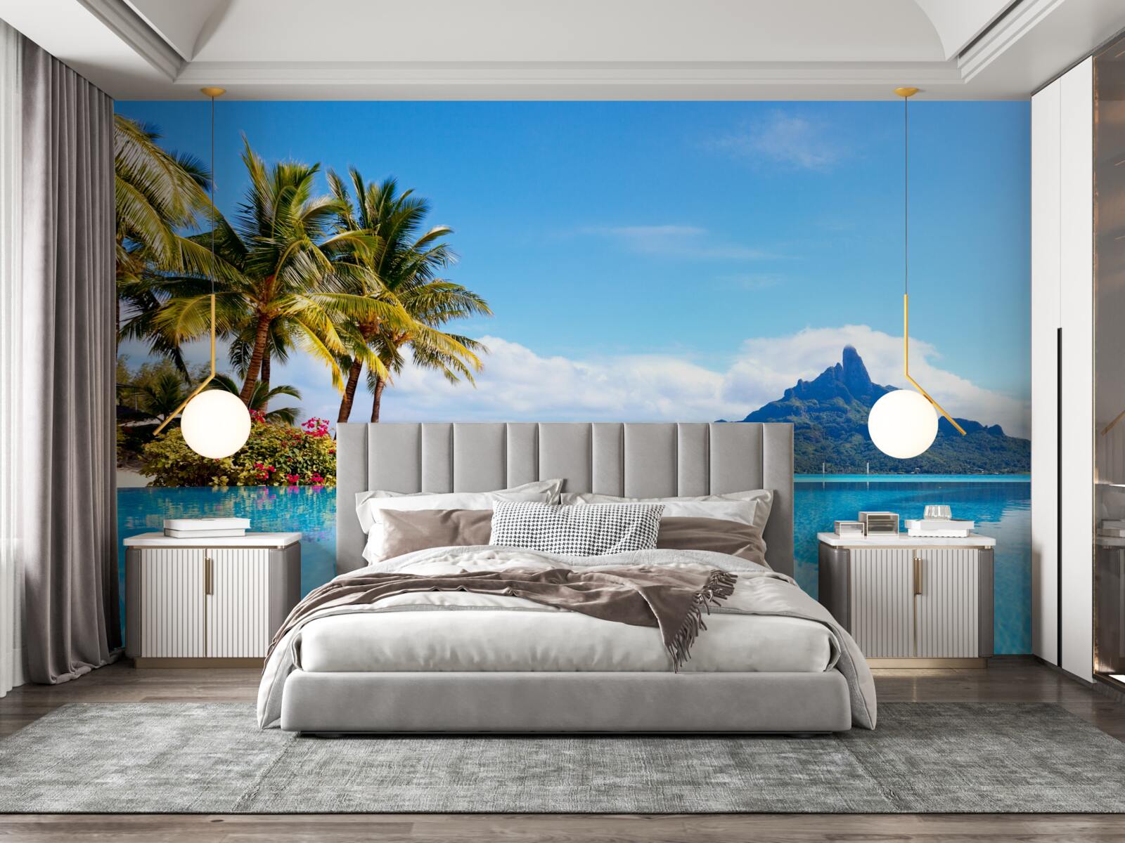 Fototapet pacea minții în lăcașul fericirii cerești