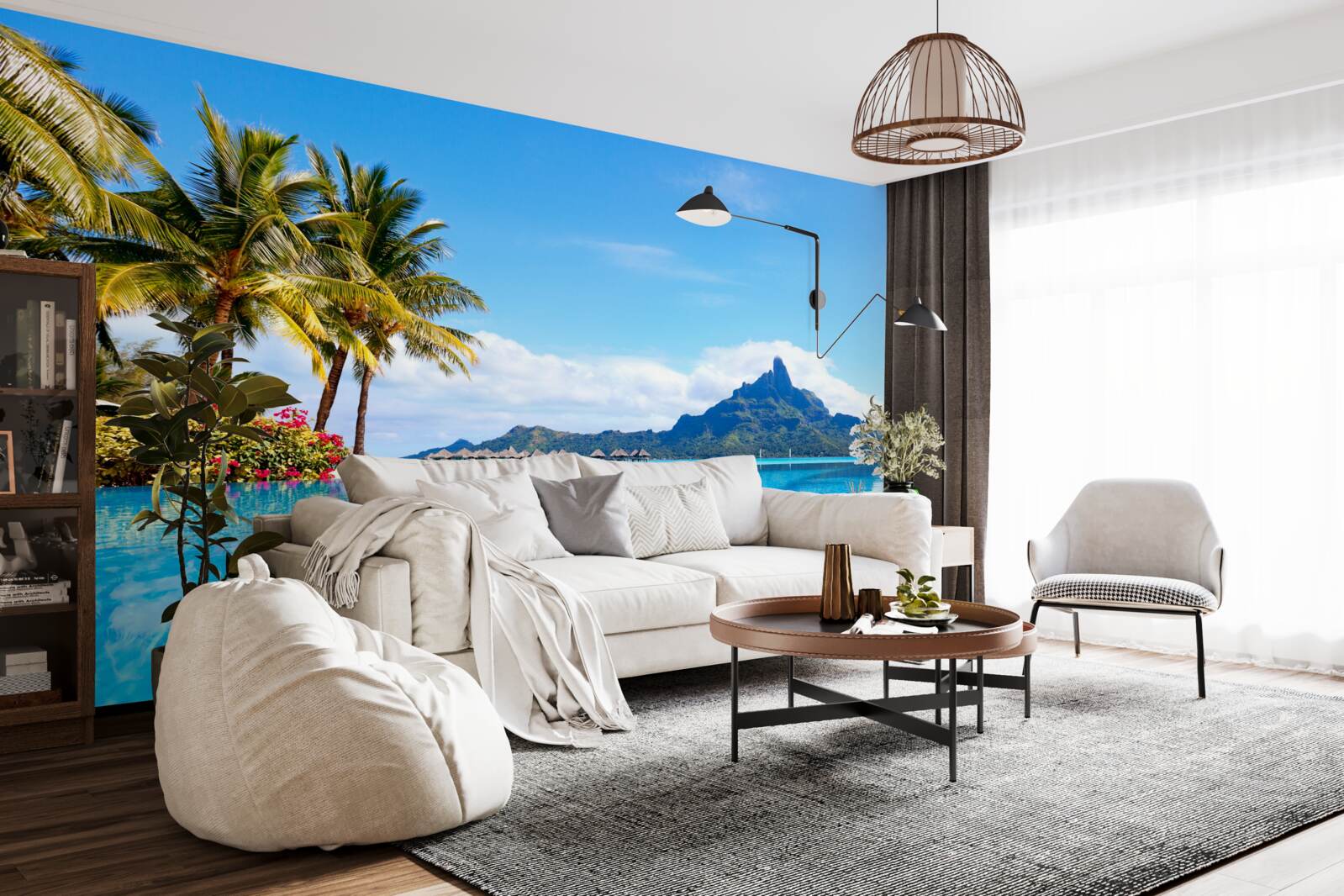 Fototapet pacea minții în lăcașul fericirii cerești