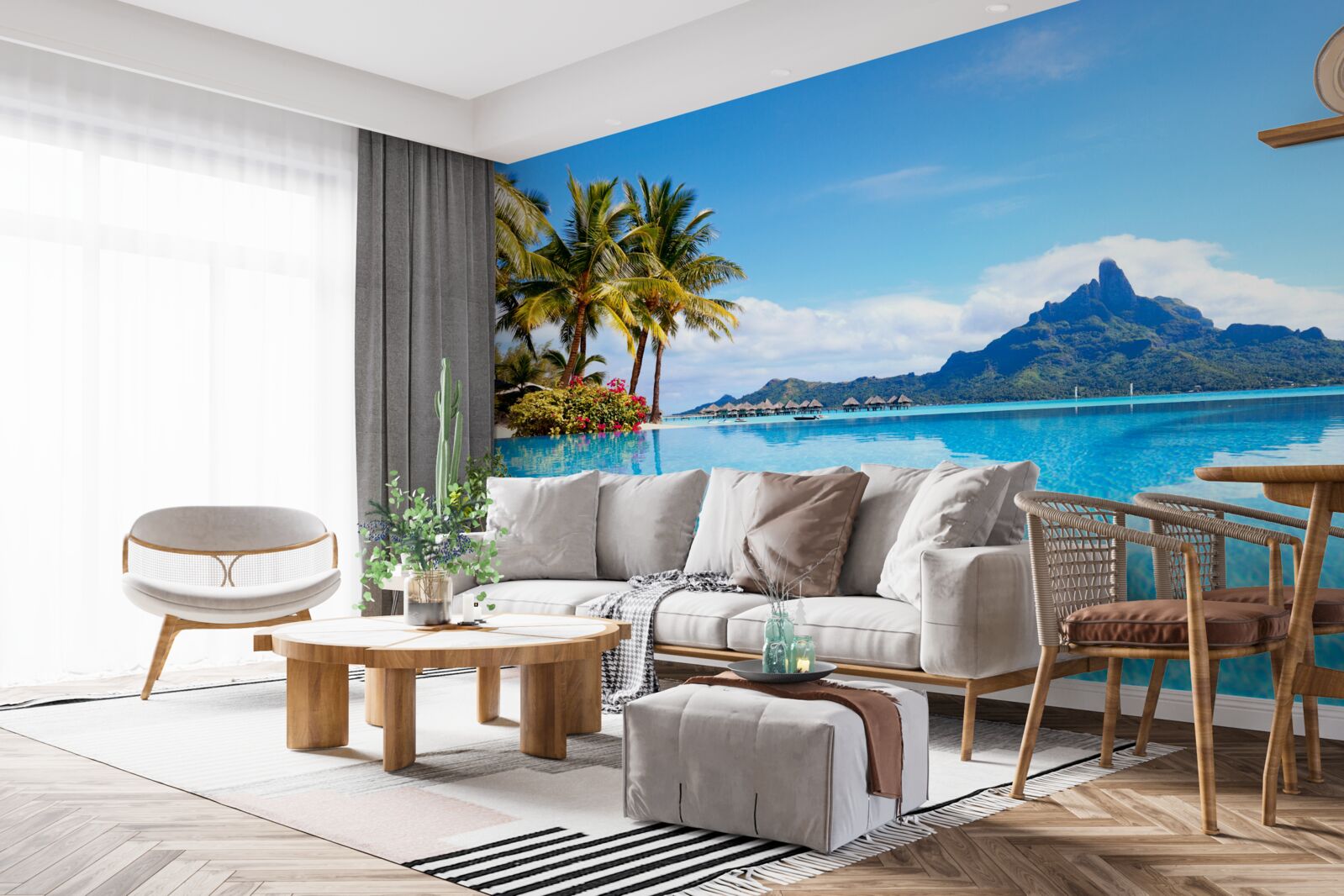 Fototapet pacea minții în lăcașul fericirii cerești