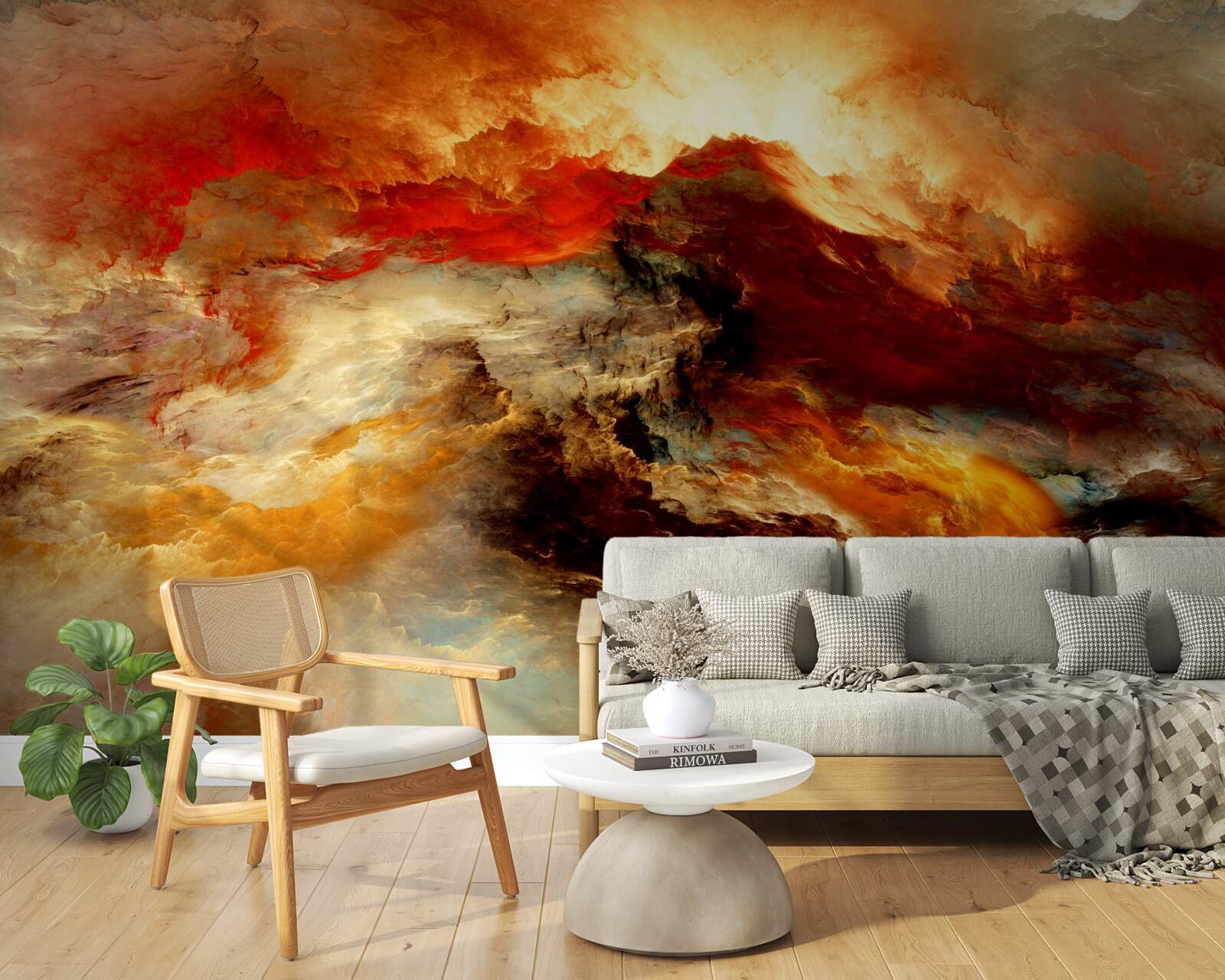 Fototapet un vârtej de vânt în sălbăticia stâncoasă