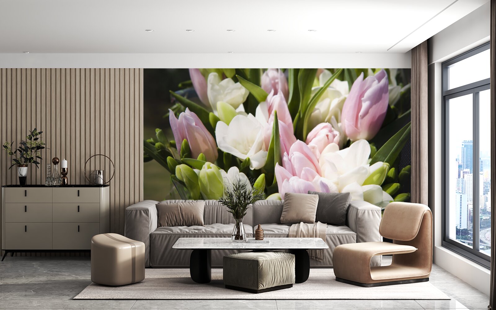 Fototapet kit flora de primăvară