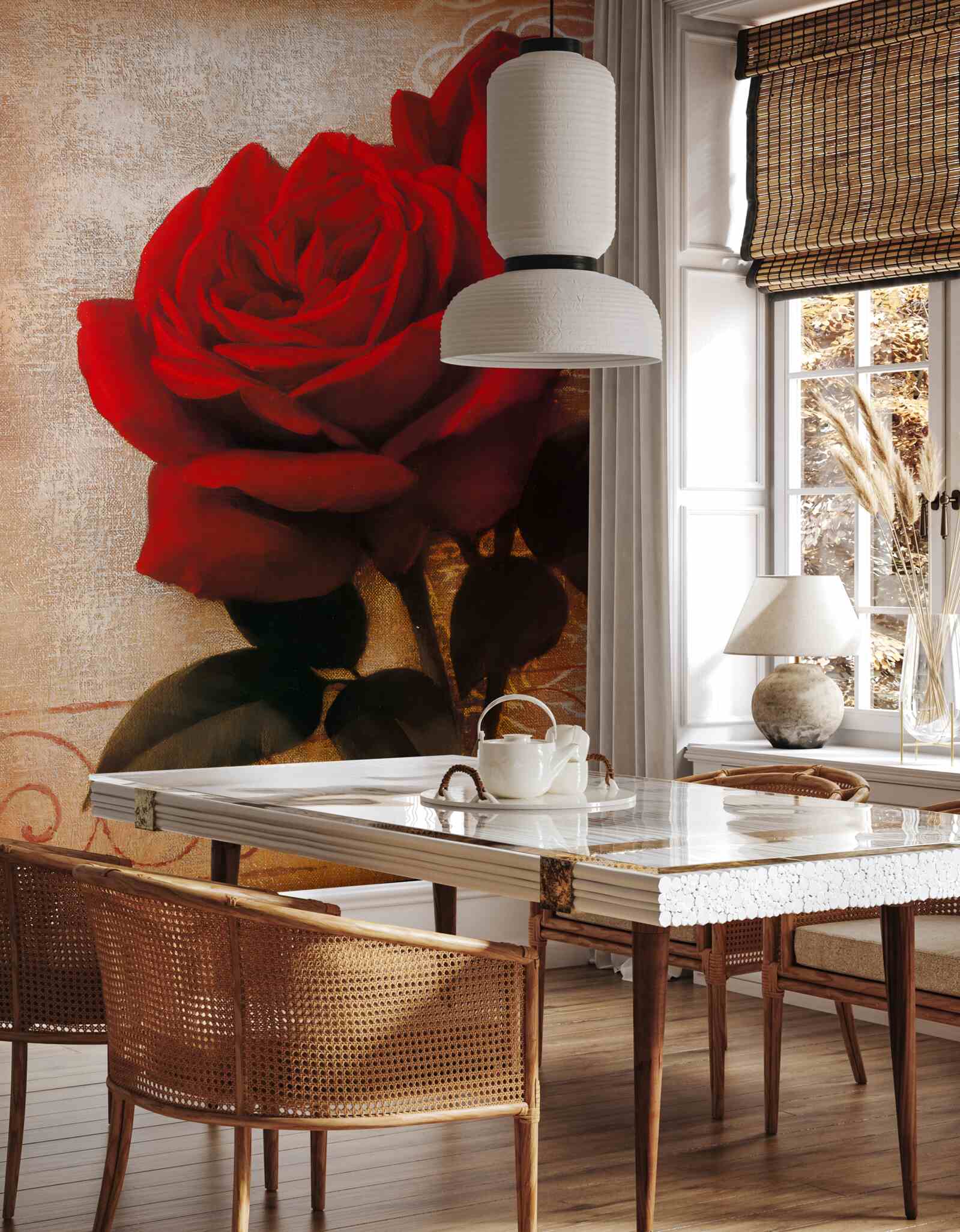 Fototapet regina trandafirilor în roșu