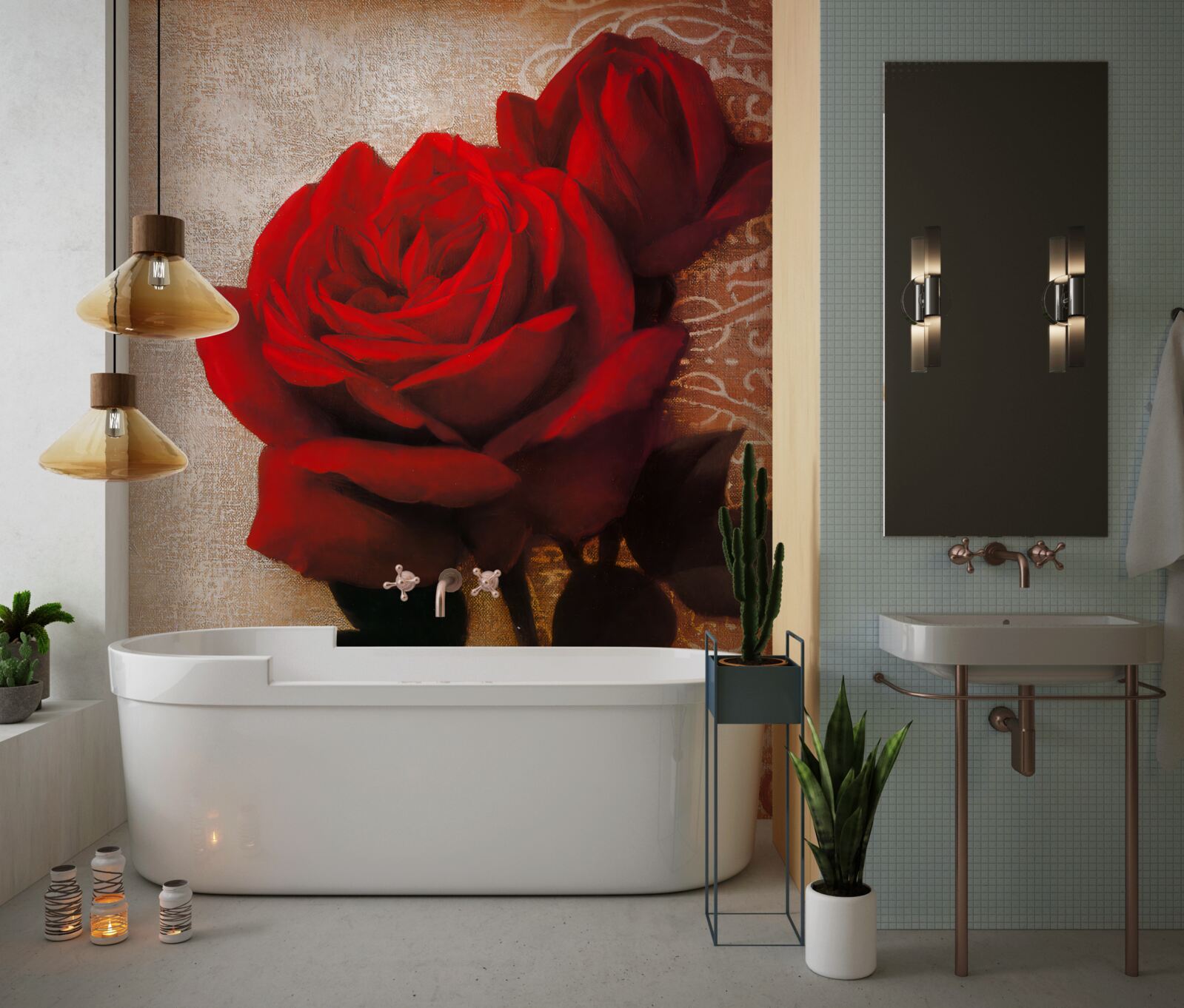 Fototapet regina trandafirilor în roșu