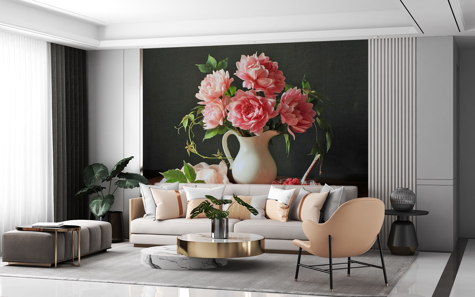 Fototapet Buchet viu în natură statică