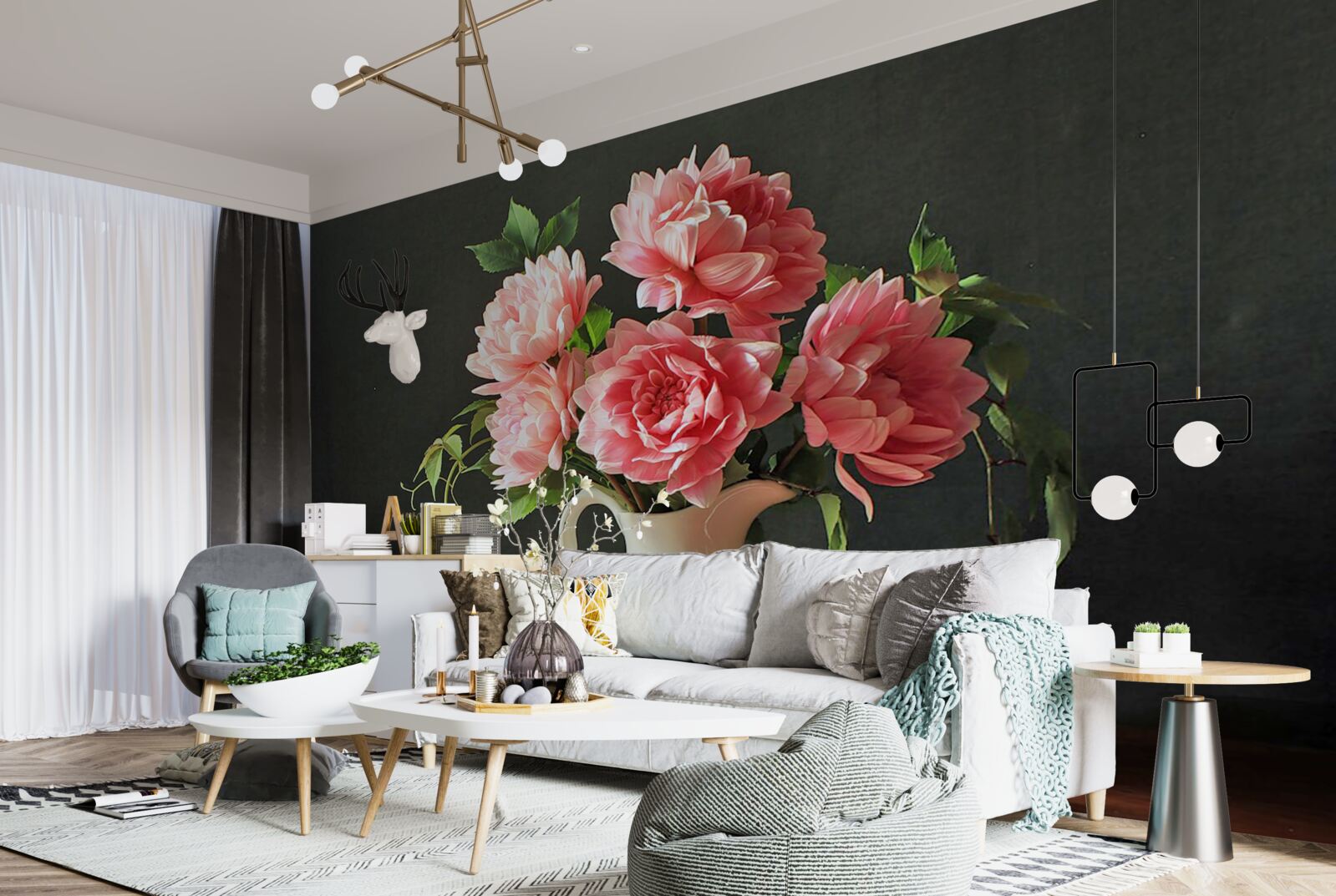 Fototapet Buchet viu în natură statică