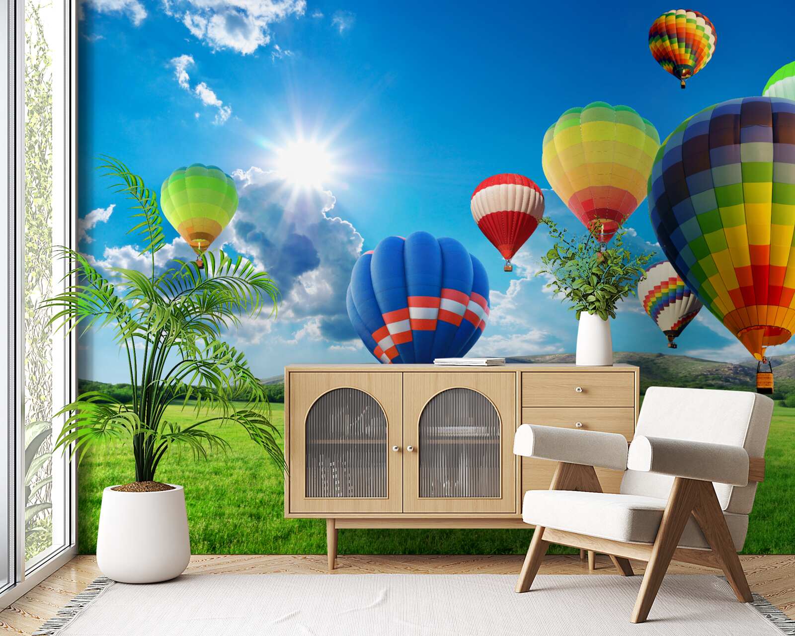 Fototapet baloane în culori vii