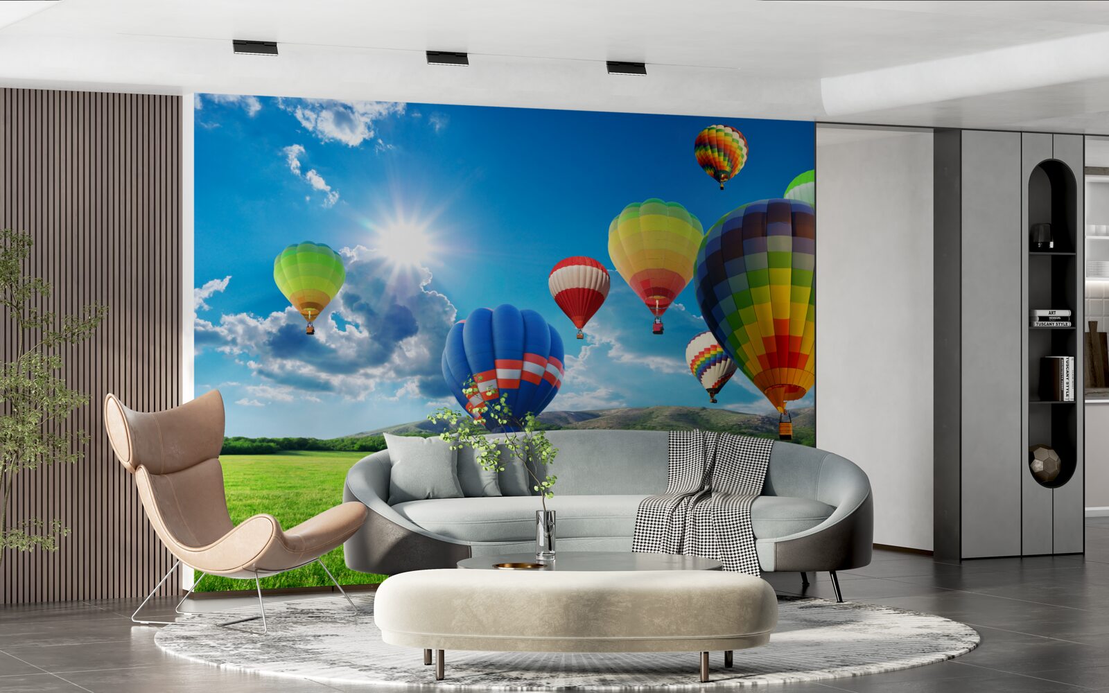 Fototapet baloane în culori vii