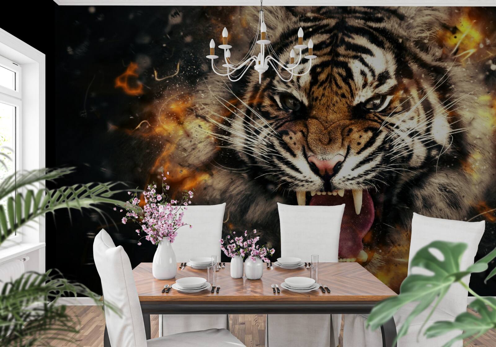 Fototapet răgetul puternic al tigrului