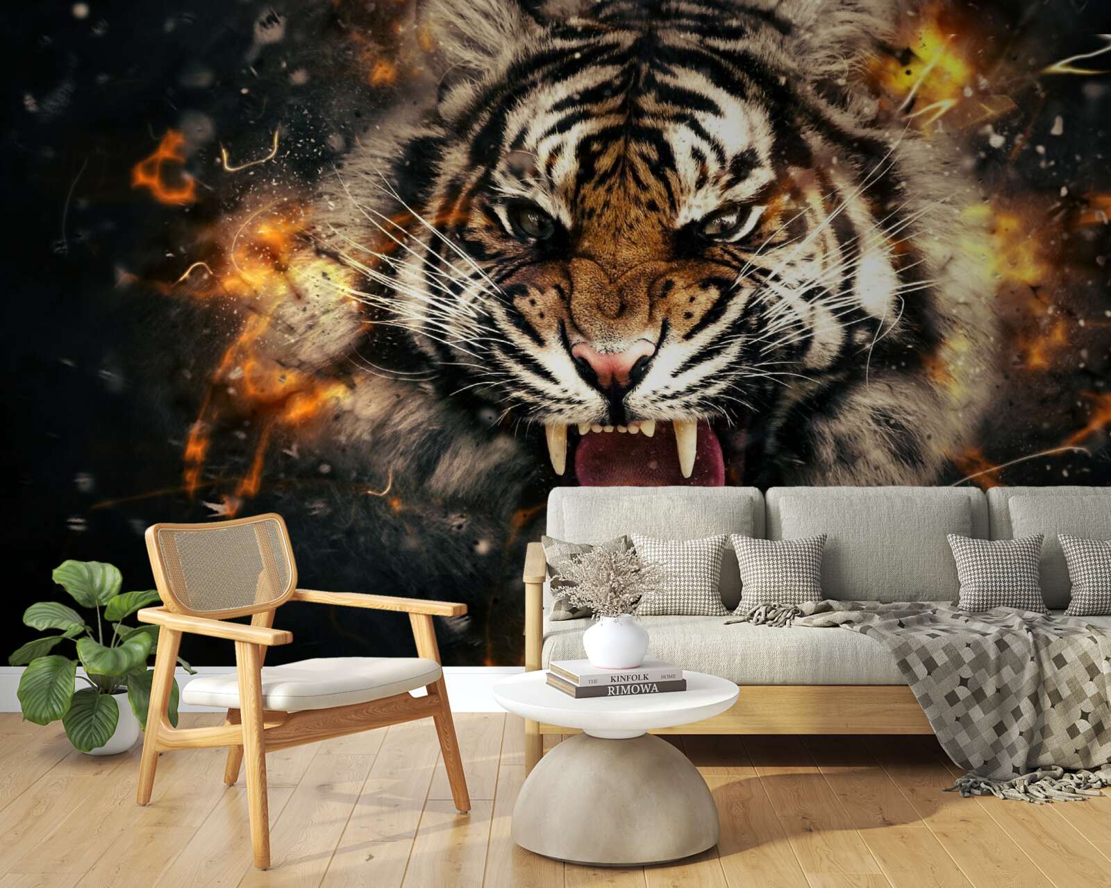 Fototapet răgetul puternic al tigrului