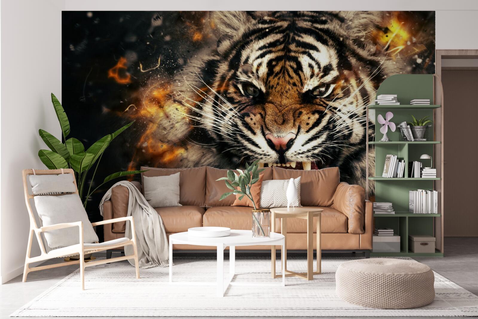 Fototapet răgetul puternic al tigrului