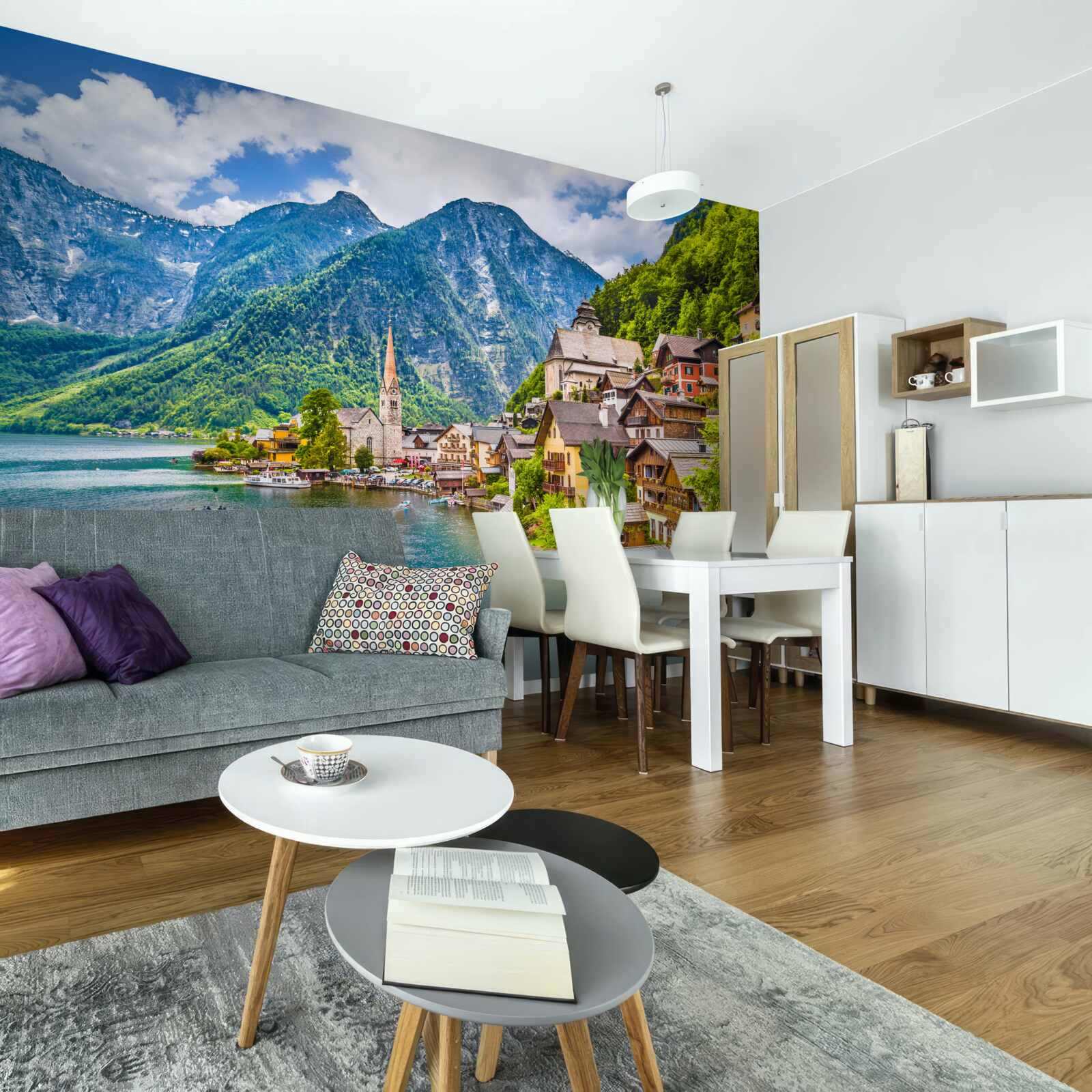 Fototapet hallstatt uimitor în austria