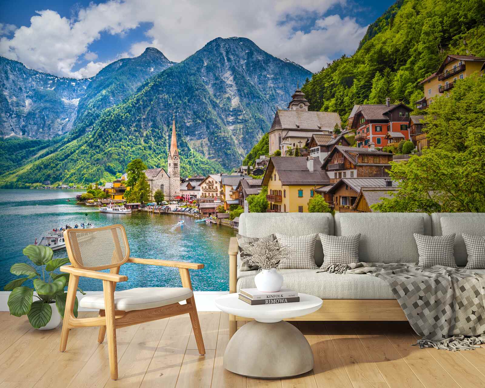 Fototapet hallstatt uimitor în austria