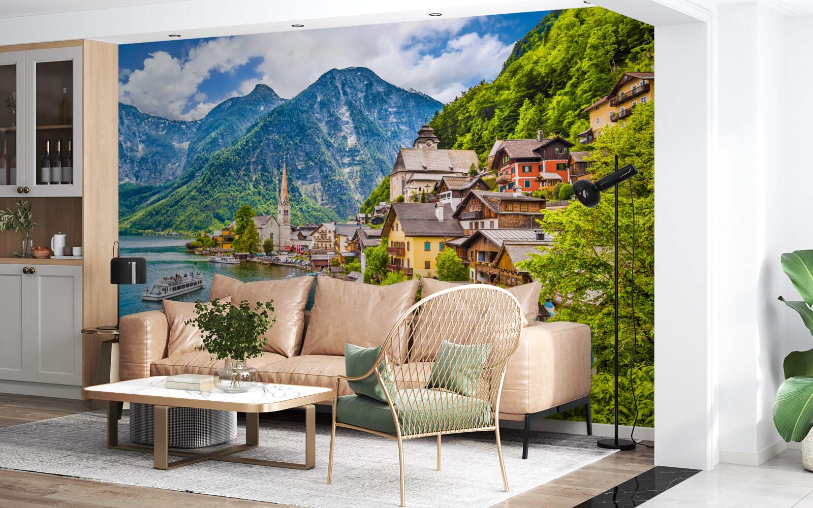 Fototapet hallstatt uimitor în austria