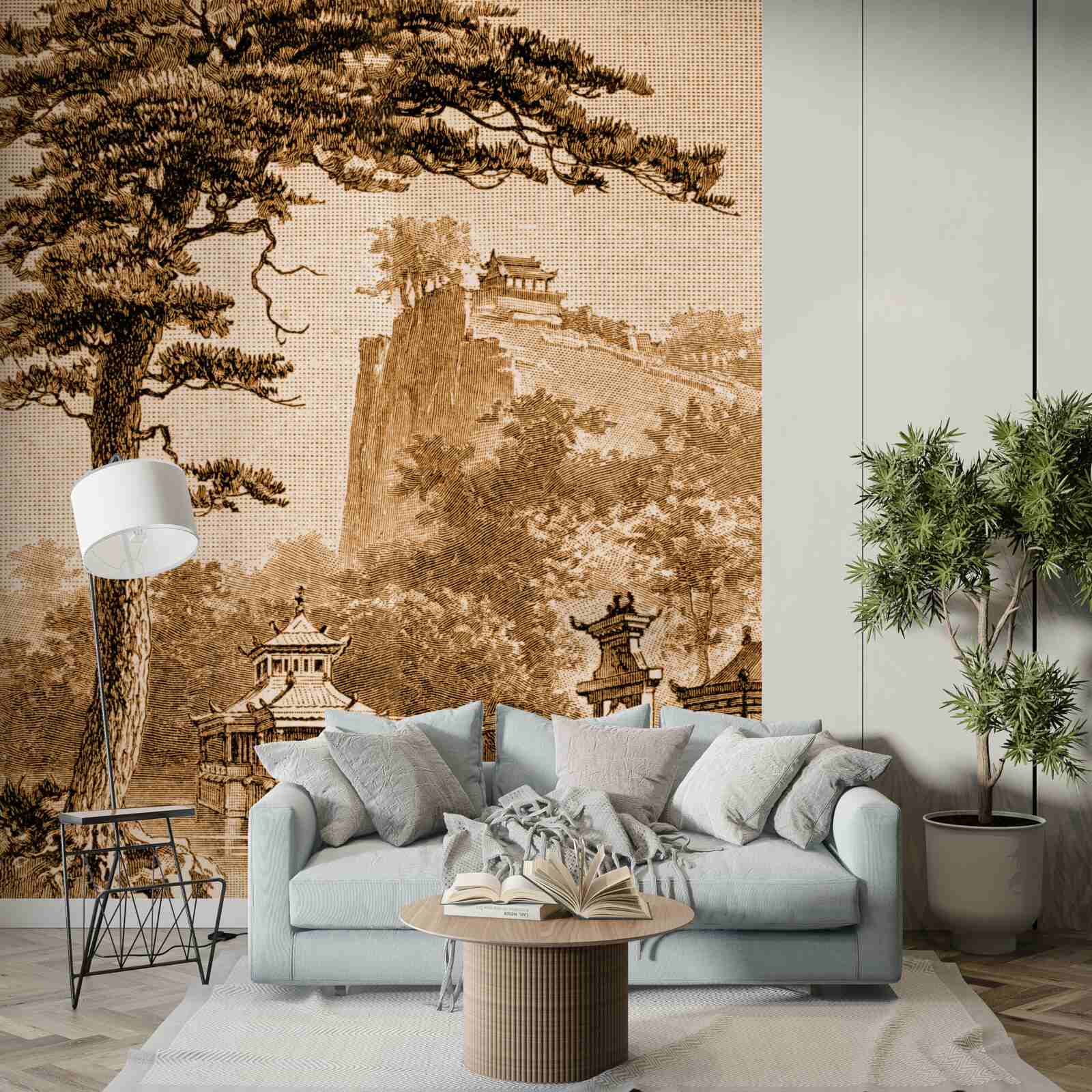 Fototapet grădină chinezească luxuriantă