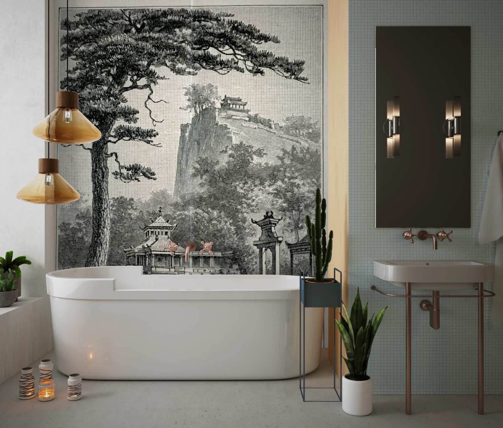 Fototapet parc chinezesc antic