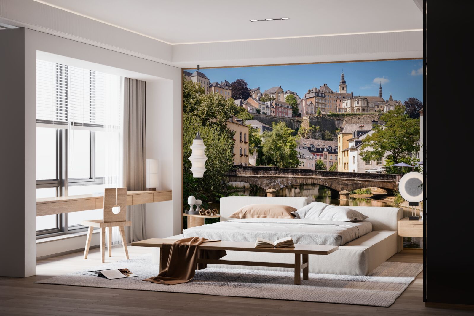 Fototapet podul râului luxemburg