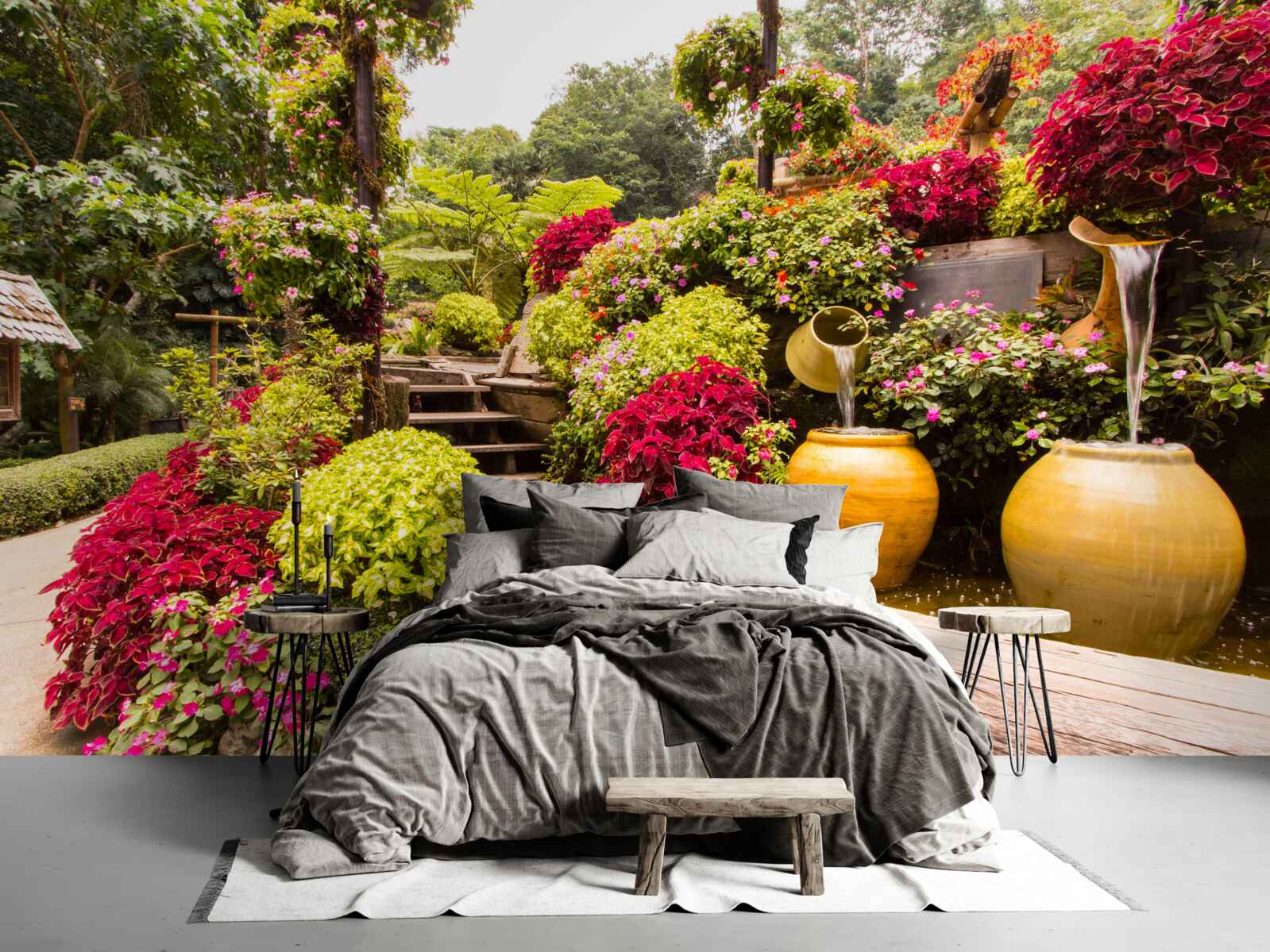 Fototapet frumusețea peisajului creat de flori