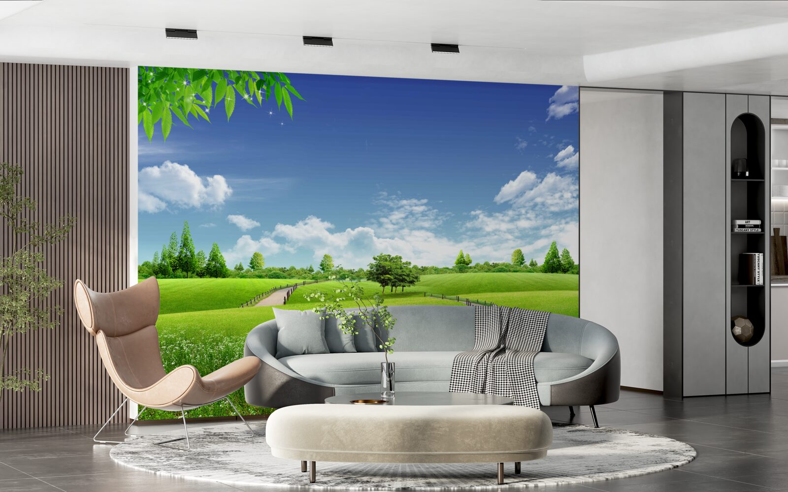 Fototapet Cărare între spațiile verzi