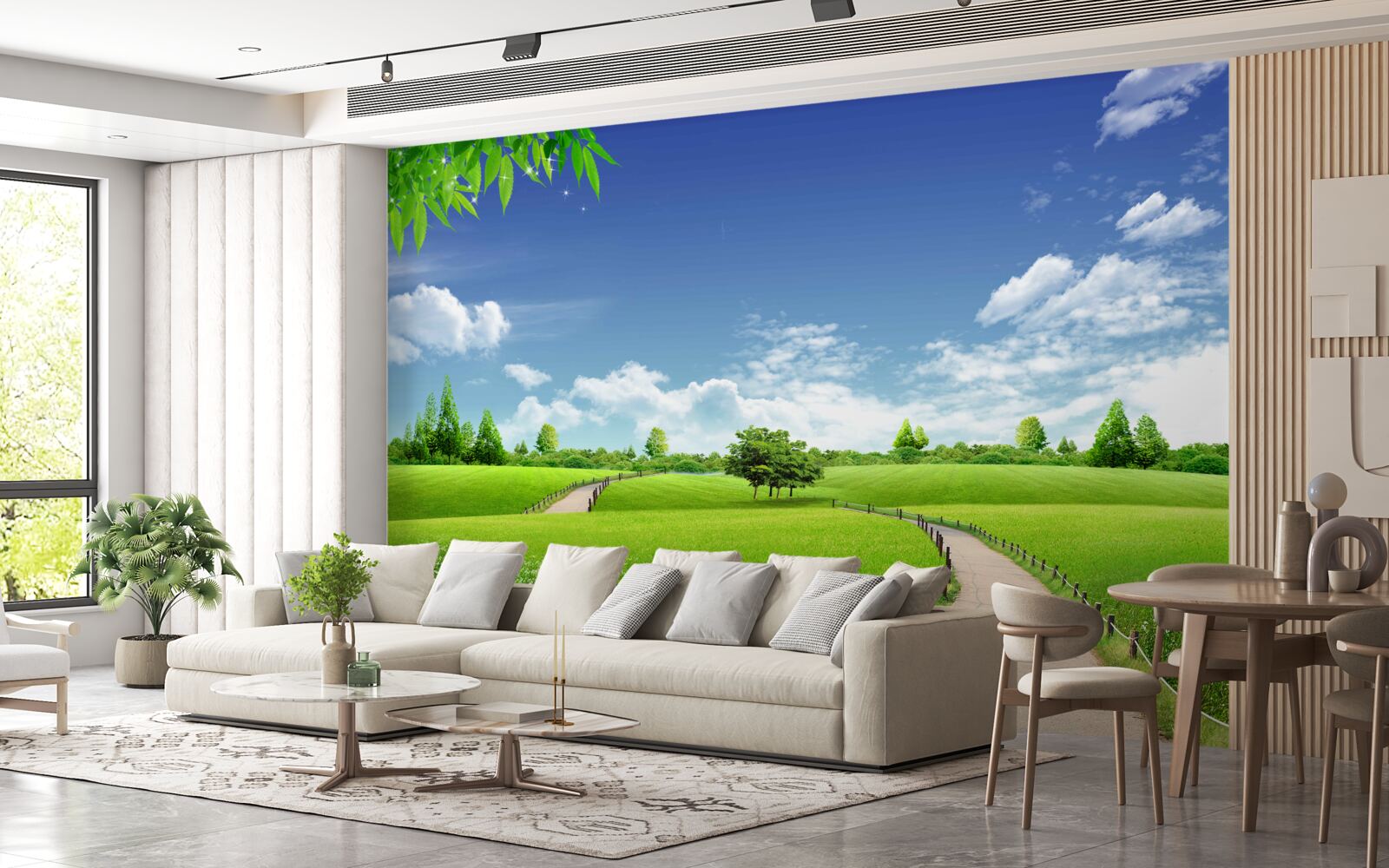 Fototapet Cărare între spațiile verzi