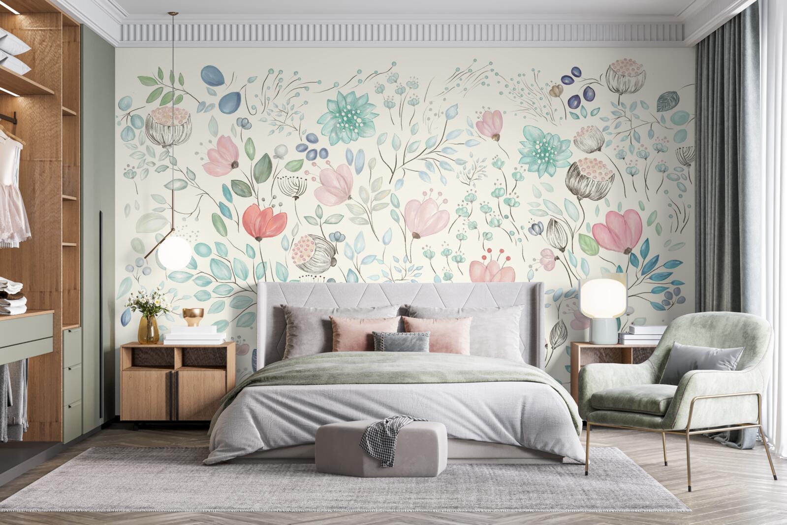 Fototapet muguri mici și delicați