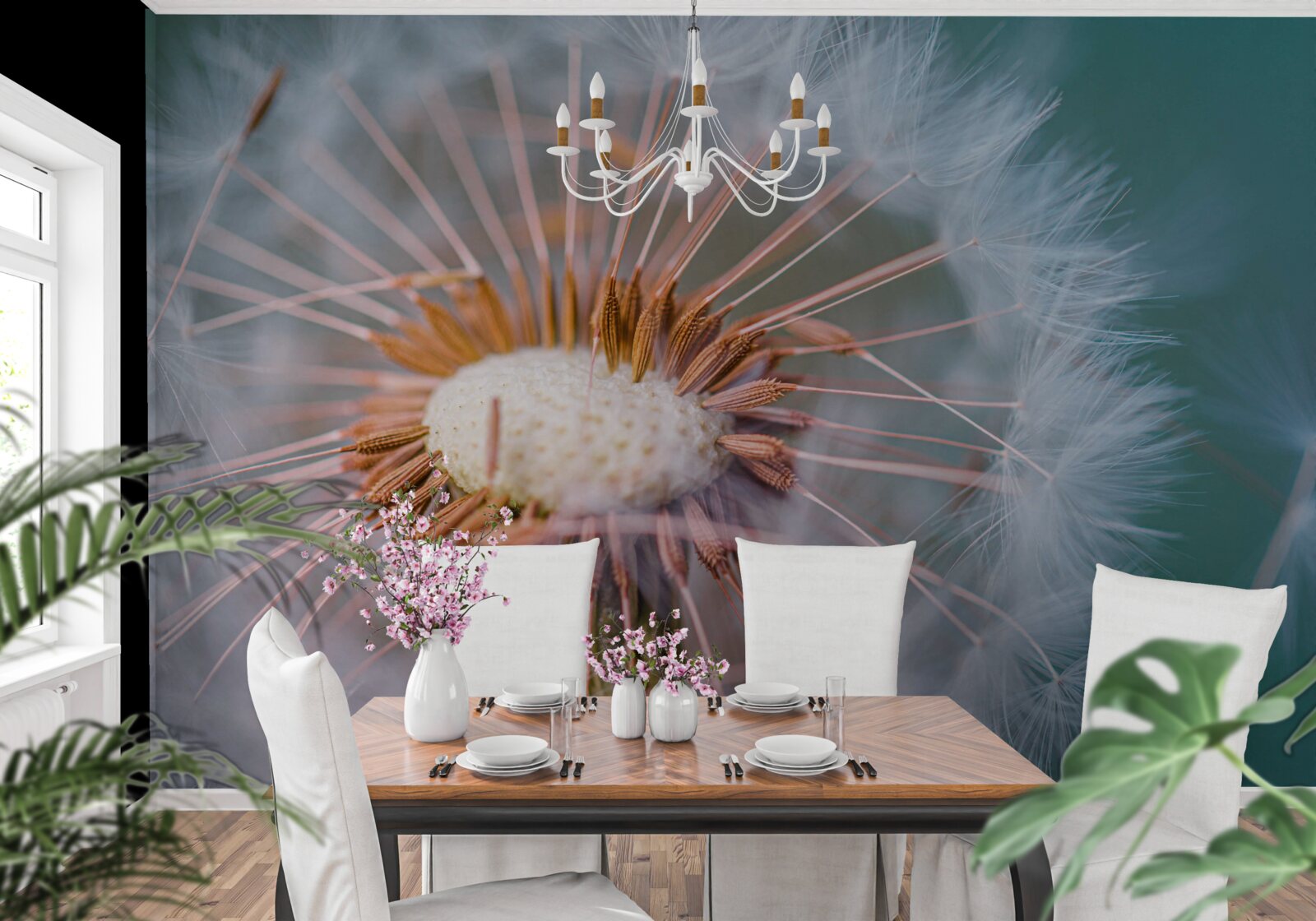 Fototapet călătoria petalei de păpădie