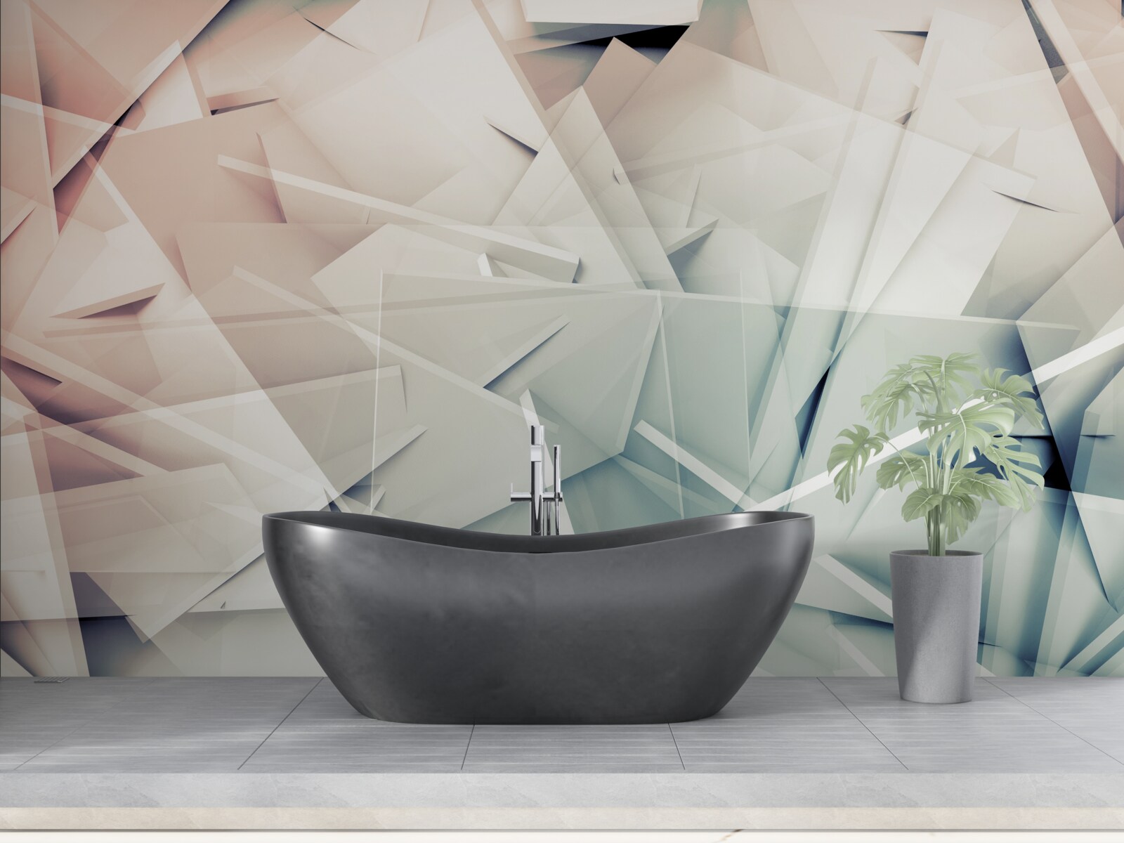 Fototapet grindină cioburi de sticlă