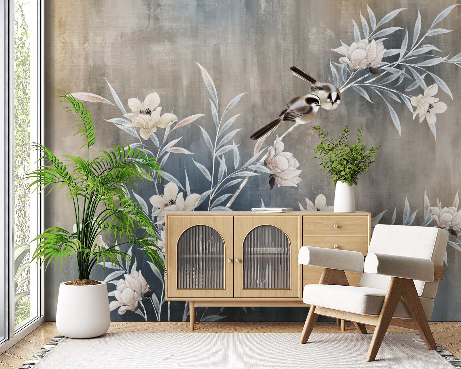 Fototapet flori de toamnă pe pajiște