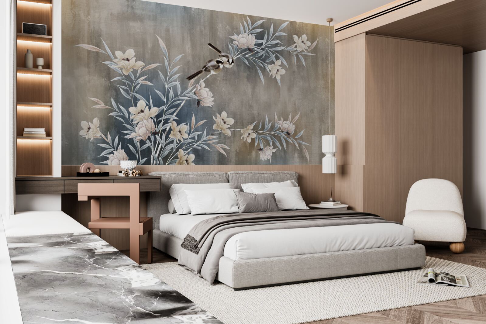 Fototapet flori de toamnă pe pajiște