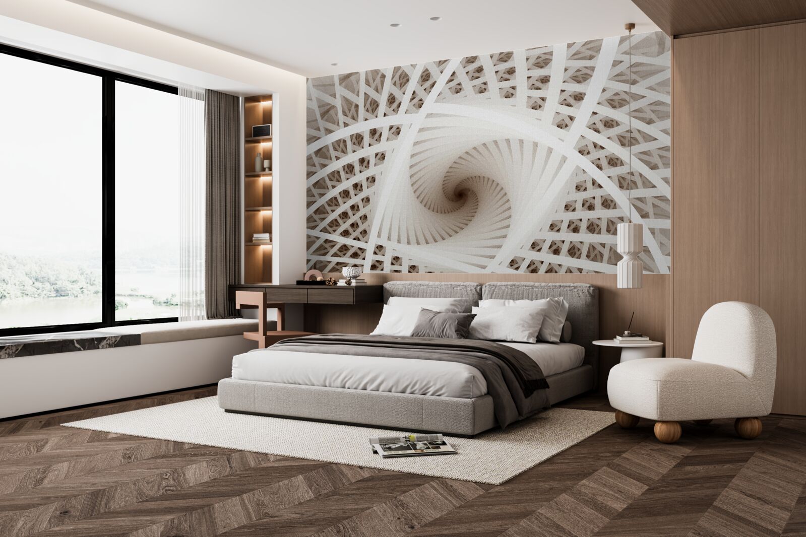 Fototapet răsucirea punctului de vedere abstract