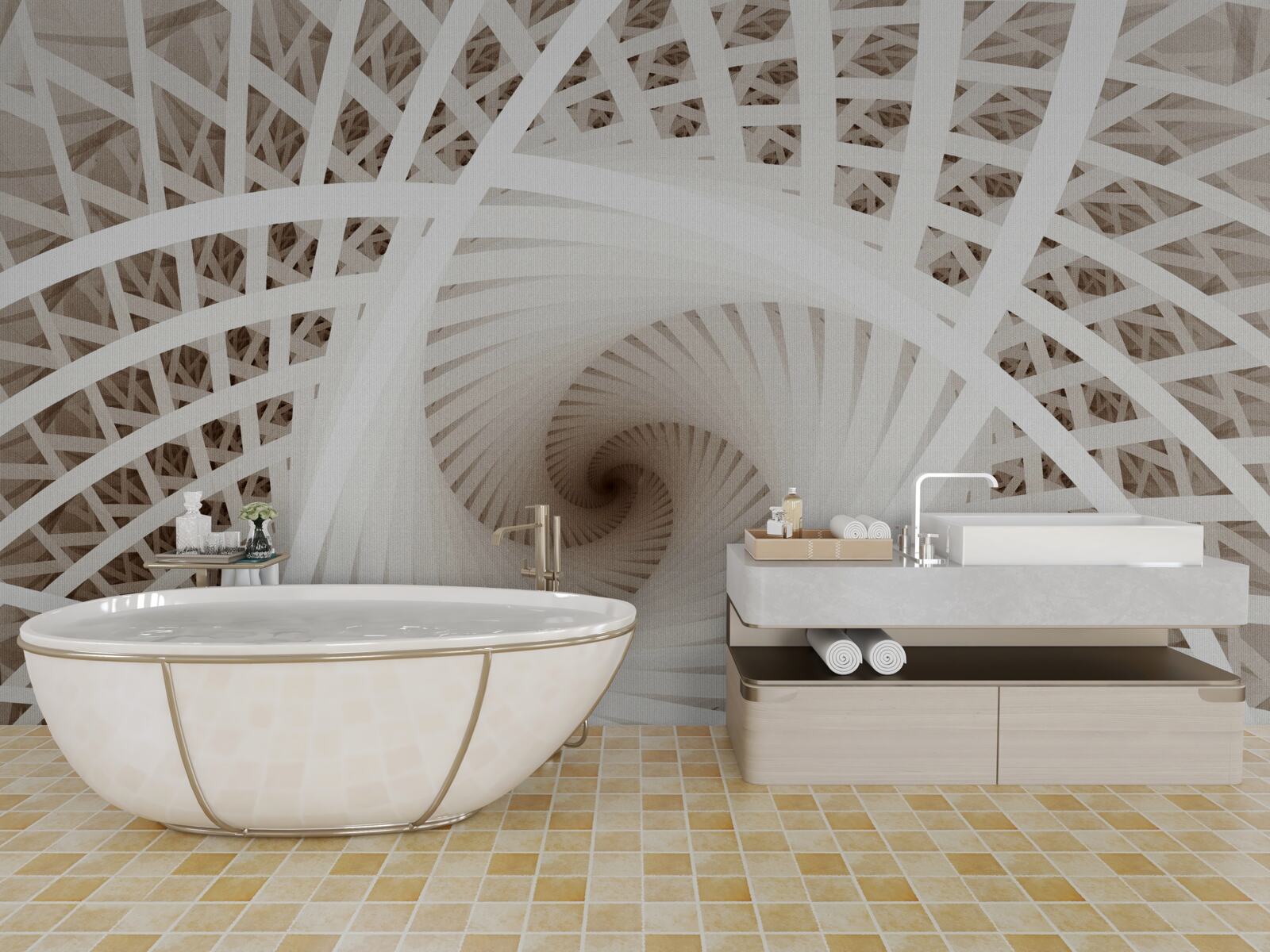 Fototapet răsucirea punctului de vedere abstract