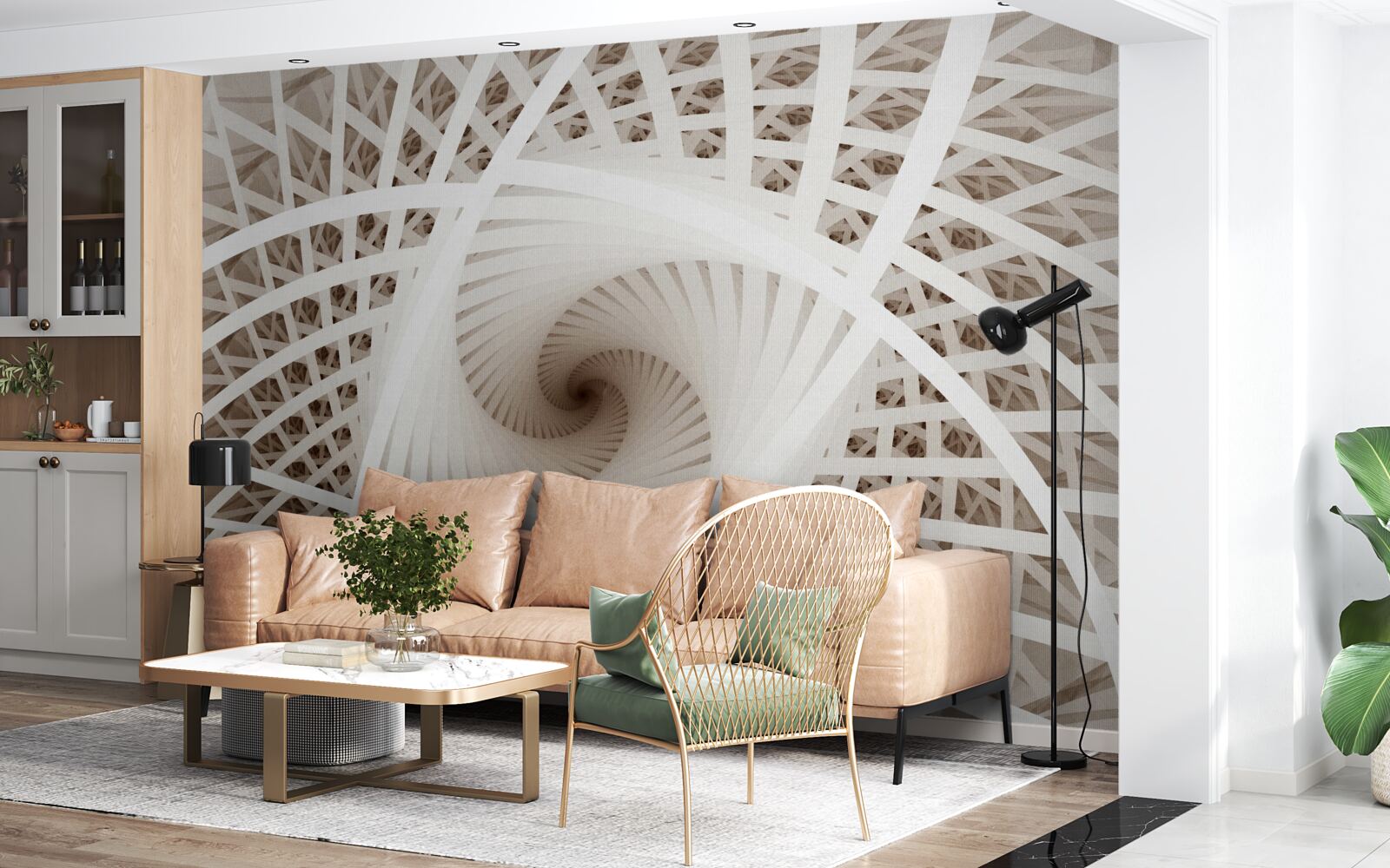 Fototapet răsucirea punctului de vedere abstract