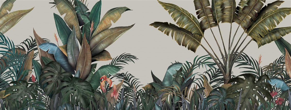 Fototapet ferigă într-o ploaie torențială