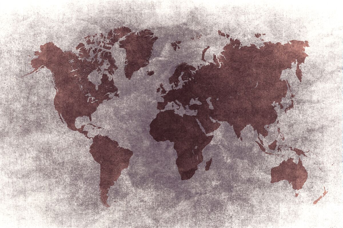 Fototapet între hărțile lumii