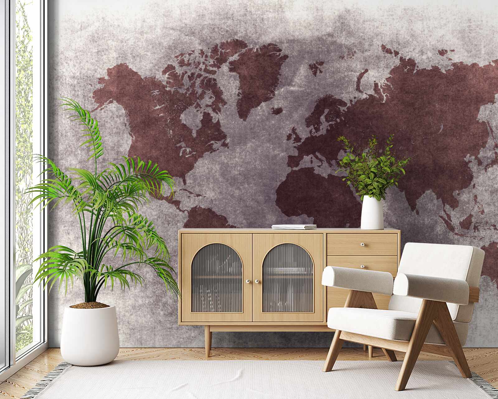 Fototapet între hărțile lumii