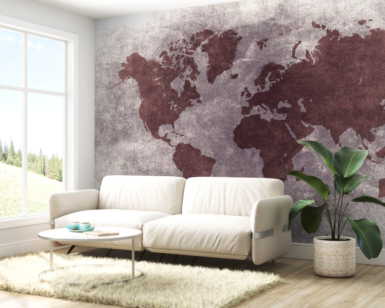 Fototapet între hărțile lumii