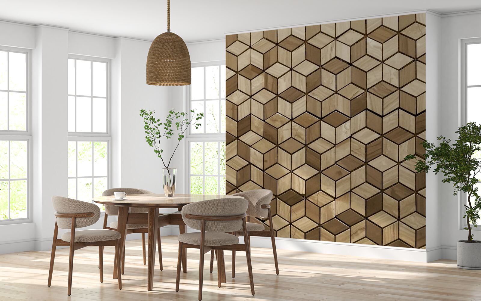 Fototapet cuadrilateralele și romboizii se intersectează