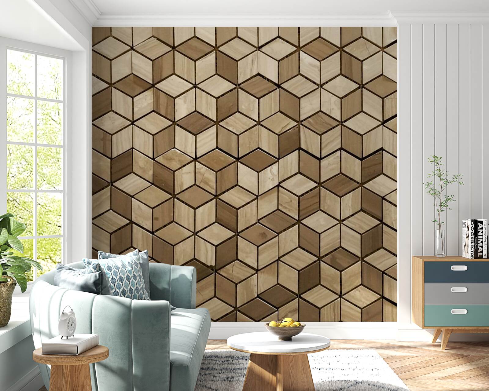 Fototapet cuadrilateralele și romboizii se intersectează